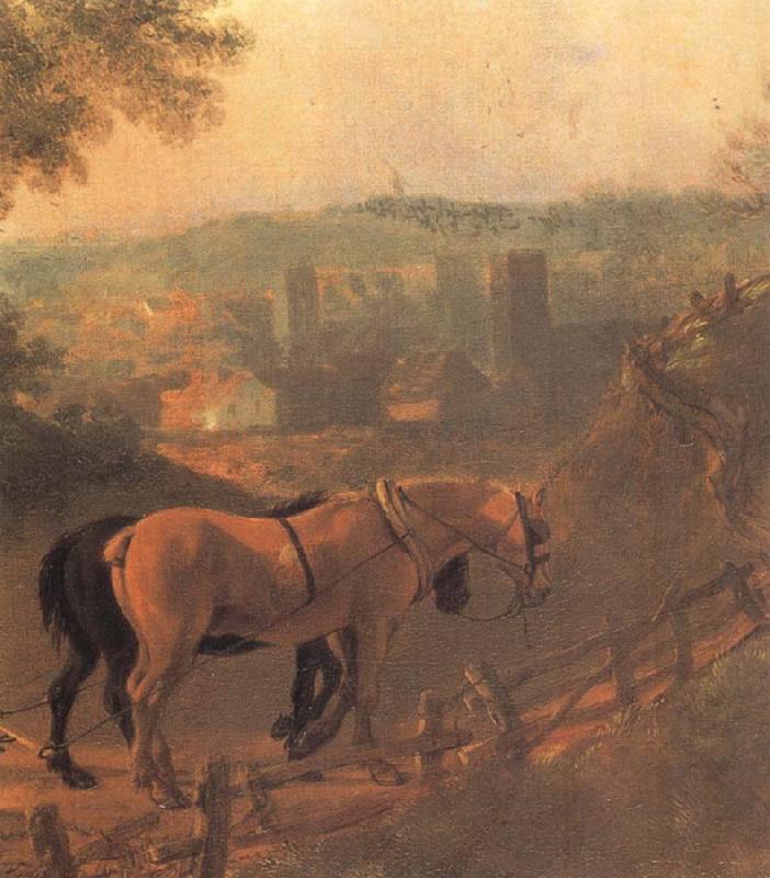 Thomas Gainsborough Detail of Landscape with a Woodcutter courting a Milkmaid oil painting picture